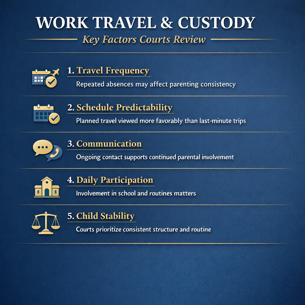 work travel affect custody North Carolina