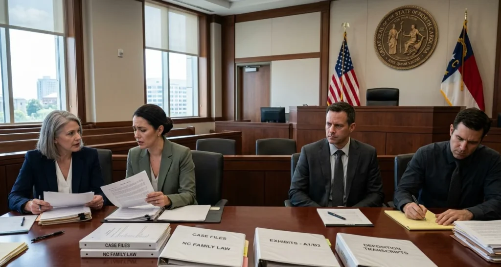 divorce trial North Carolina